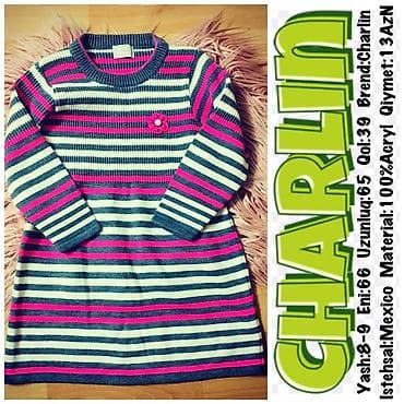 Yash:8-9 Eni:66 Uzunluq:65 Qol:39 Brend:Charlin Istehsal:Mexico