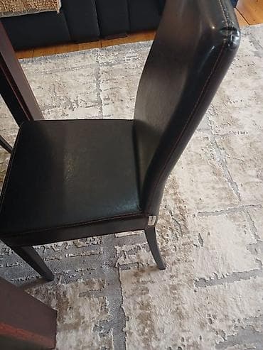 matras ucuz: Qonaq otağı üçün, İşlənmiş, Açılmayan, Dördbucaq masa, 6 stul — 1