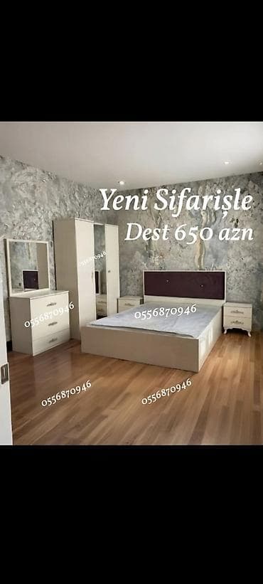 qapi ustu: Yataq Dəsti – yeni sifarişlə Komplektin tərkibi: - Iki nəfərlik — 2