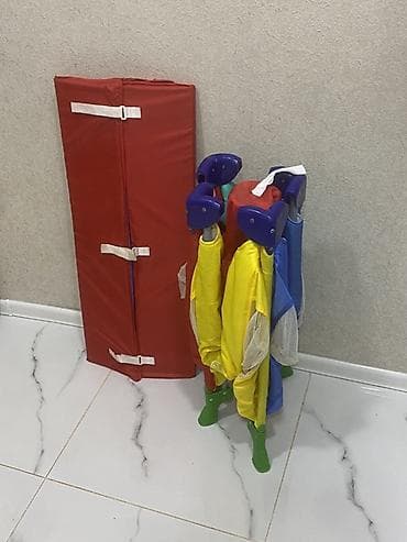 uşaq konvert: Uşaq oyun manije/oyun beşiyi - Rəngarəng dizayn: sarı, qırmızı, yaşıl — 5