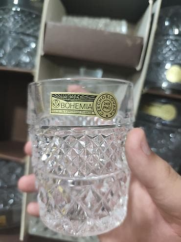 Bohemia kristal viski dəsti - Orijinal BOHEMIA, Çexoslovakiya — 3