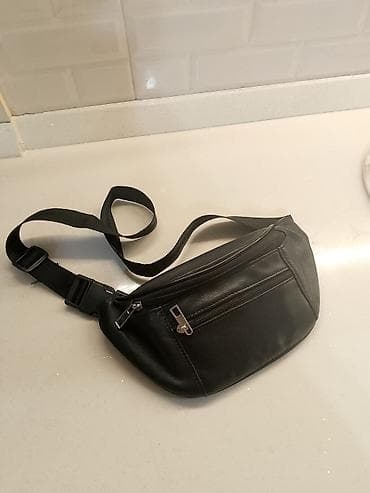 Qara bel çantası (waist/fanny pack) *Real alıcıya endirim olacaq*! - — 2