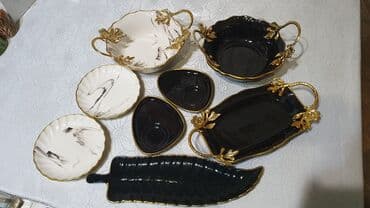 dərin boşqab: Tort və şiriniyyat qabı, rəng - Qara — 2