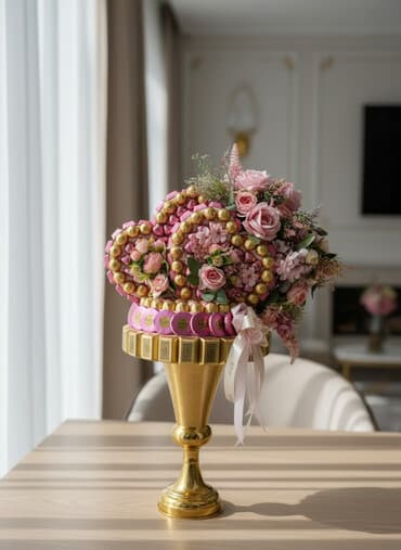 Şokolad xonçası istənilən rəngdə hazırlanır.Sifatiş üçün 0702887030