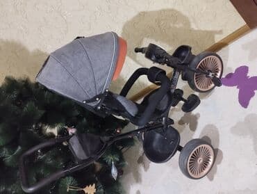 amortizator velosiped: Uşaq üçtəkərli velosipedi – valideyn idarəetmə tutacağı və iri günlüyü — 5