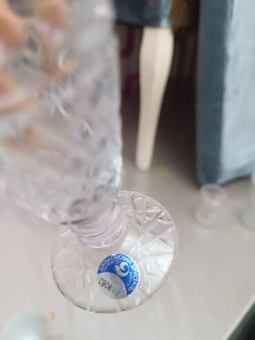 xurustal qab: Qədəhlər, Xrustal, 6 ədədli dəst, Rusiya — 3