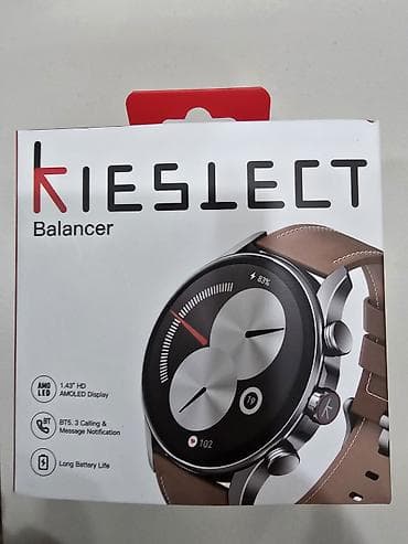 saatlar elektron: Kieslect Balancer ağıllı saat - 1.43" HD AMOLED ekran – canlı rənglər — 2