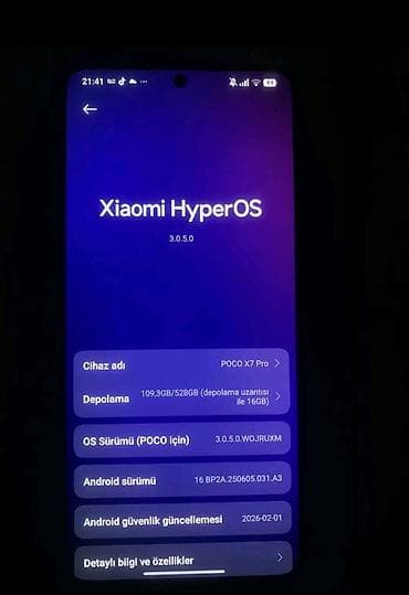 iphone aux kabel: Poco X7 Pro, 512 GB, rəng - Sarı — 2