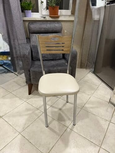 Mətbəx üçün, Qatlanmayan, rəng - Bej Stul