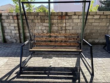 Metall yelləncək həyət və teras üçün. İstənilən dizaynda sifariş — 1