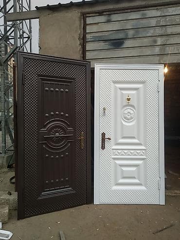 Metalkonstruksiya giriş qapıları - Material: qalınlaşdırılmış metal