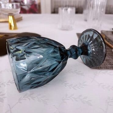 qədimi qab: Qədəhlər, Şüşə, 6 ədədli dəst — 10