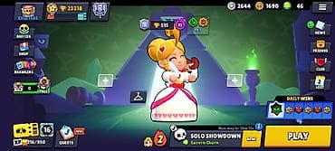 3 teker velosiped: Brawl Stars hesabı - Kupa: 23 218 (Trophy Road III) - Toplanan — 1