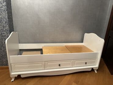 Колыбели: Для девочки и мальчика, Б/у, Колыбель, Без бортиков, С матрасом, С механизмом качания — 3