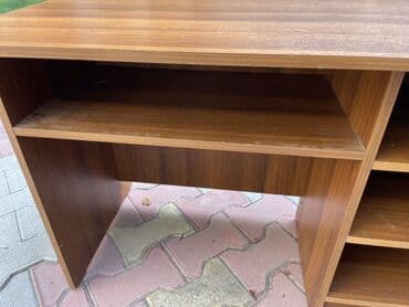 стол журнальный: Düz masa, Polkalı, Siyirməsiz, Teksturalı laminat — 3