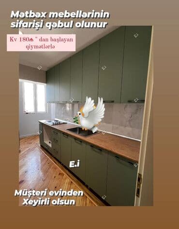 Mətbəx mebeli yeni dəst