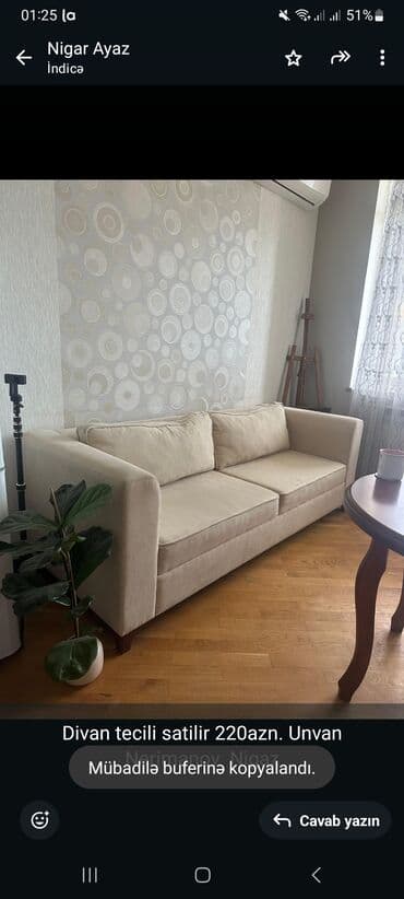 cay evi icareye verilir: Divan — 1