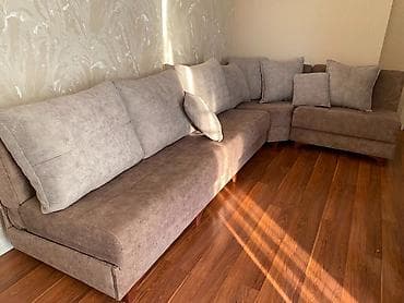 kunc divan: Künc divan, İşlənmiş, Açılan, Bazalı, Vеlur parça — 3