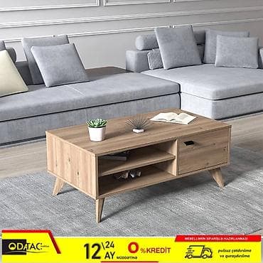 Dördbucaq masa, Açılmayan, Təkərsiz, Mat laminat, Rusiya, Zəmanətli, Pulsuz çatdırılma, Rayonlara çatdırılma, Pulsuz quraşdırılma — 1