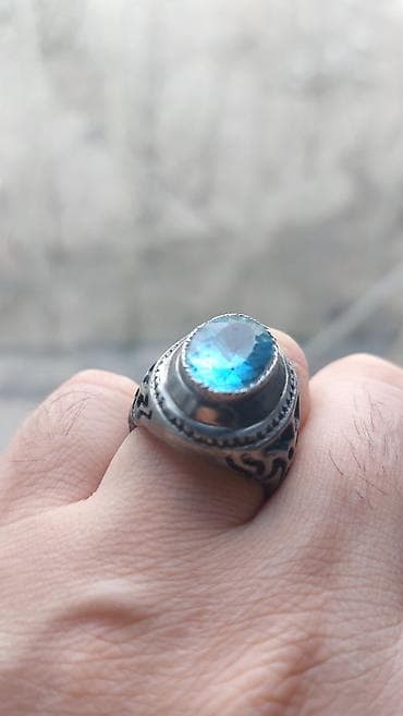 обручальное кольцо: Кольцо, Серебро, Топаз — 6