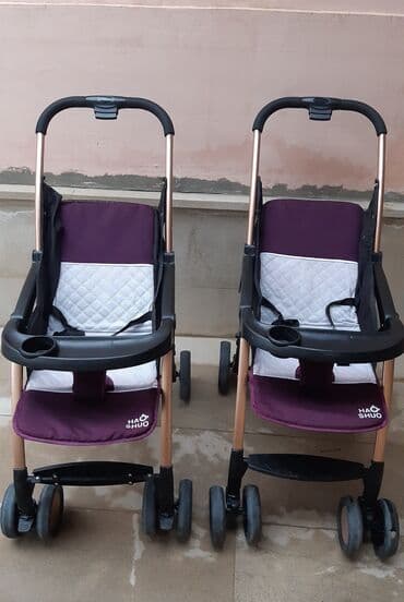 Manejlər: Əkizlər üçün araba, İşlənmiş, Yaş: 30 ay, Ünvandan götürmə — 1