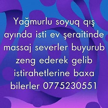 masaj edirem öz evimde: Ev və otellərə səfər edən masaj xidməti - Rahat və sakit atmosferdə — 3