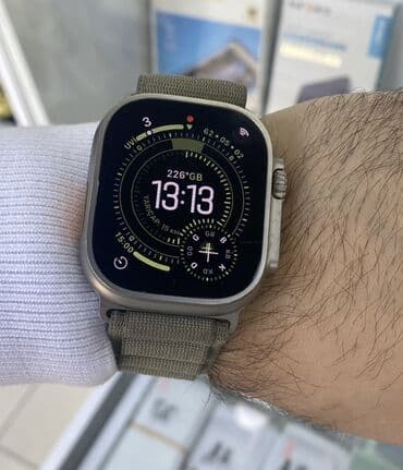 islenmis xolodelnikler: Smart saat, Apple, Sensor ekran, rəng - Boz — 1