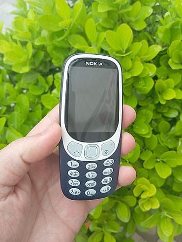 nokia music: Nokia 3310, цвет - Синий, Кнопочный — 3