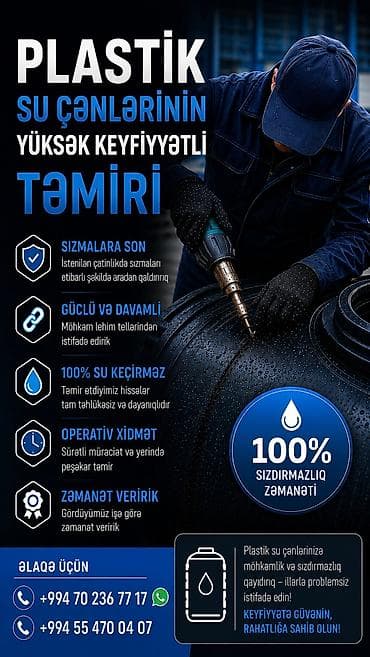 Bağ evi və bağ üçün hərşey: Plastik su çənlərinin yüksək keyfiyyətli təmiri Xidmət — 2