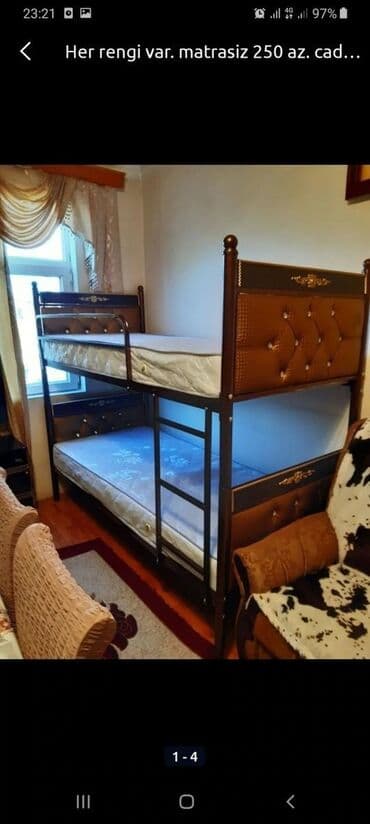 kravatlarin satisi: Oğlan və qız üçün, Yeni, Çarpayı, Matras ilə, Siyirməsiz — 10