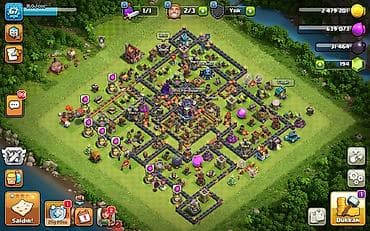 Elektrik nəqliyyatı: Clash of Clans hesabı – inkişaf etmiş kənd və balanslı müdafiə - — 1