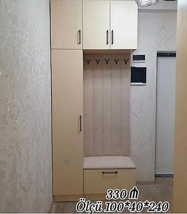 2 qapılı, Bej, Açılan, Düz dolab