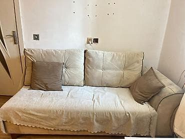 metbex kunc divan: Künc divan – yumşaq parça üzlük, bej rəng. - L‑şəkilli quruluş: sağ və — 2