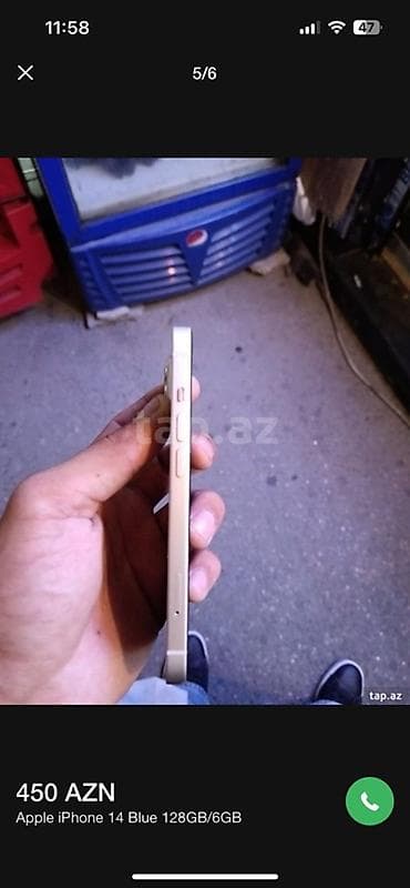 iphone 14 irşad: IPhone 14, 128 GB, Mavi, Face ID — 4