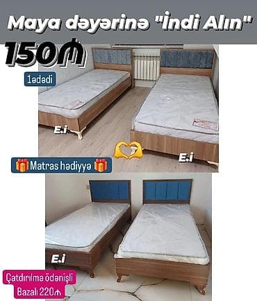 Çarpayı rəng seçimi var matras hediye