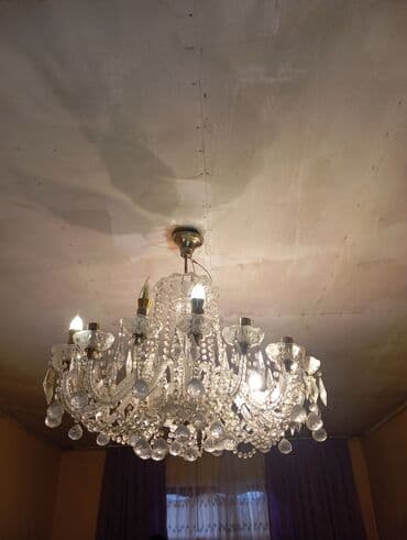 Çılçıraq, 8 lampa, Xrustal