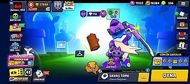 şəxsi əşyalar: Brawl Stars oyun hesabı - Kupa: 57,886 (ən yüksək: 57,890), Prestij — 3