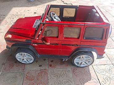 Uşaq üçün elektrikli mini avtomobil – G‑Class üslubunda, qırmızı rəng