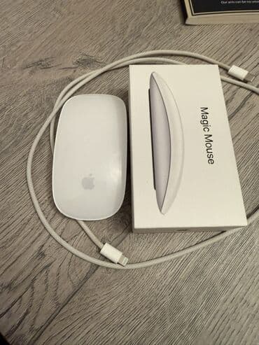 Noutbuklar üçün örtük və çantalar: Apple Magic Mouse (ağ) – çox zərif və minimal dizaynlı simsiz siçan — 1