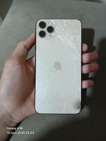 IPhone 11 Pro Max, 256 GB, Qızılı, Qırıq lalafo.az -da IPhone 11 Pro Max, 256 GB, Qızılı, Qırıq