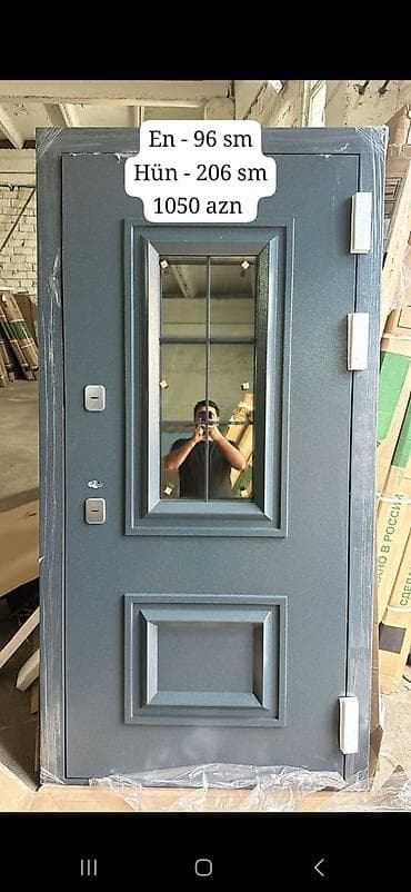 klass kredit dam ortukleri: Dəmir giriş və otaq qapıları 1) Giriş qapısı – şüşəli dizayn - Ölçü — 1