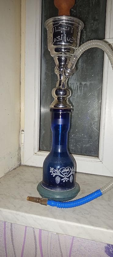 klassik ayaqqabi: Nərgil (şisha) – klassik dizaynlı - Mavi şüşə kolba, üzərində — 2