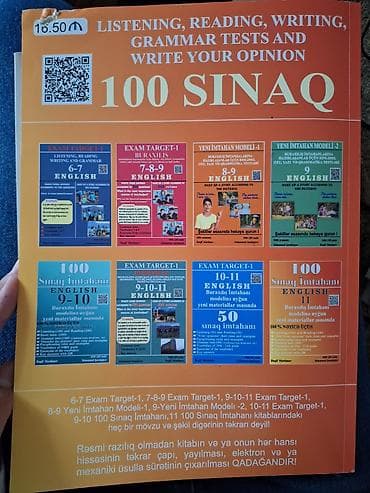 test kitabi: 100 Sınaq İmtahanı – English 11(First edition) *Səliqəli ve təmizdir* — 2