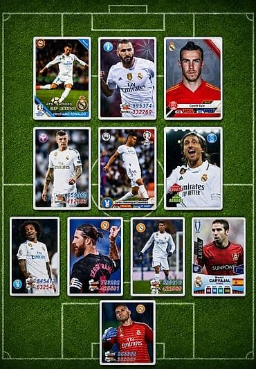 Məhsul: Real Madrid futbolçu kolleksiya kartları dəsti Təsvir: - — 2