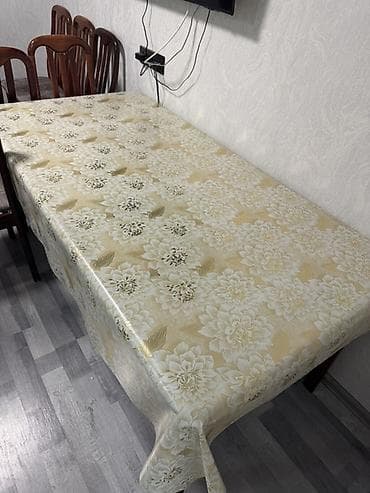 Mətbəx üçün, Yeni, Açılmayan, Dördbucaq masa, 8 stul — 4