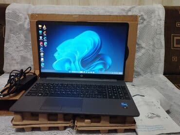 HP noutbuk – orijinal qutusu, adapteri və sənədləri ilə — 10