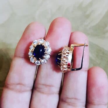 tek qas qizil sirqalar: Sırğa, Çəhrayı qızıl, 583 Əyar, 463 g — 3