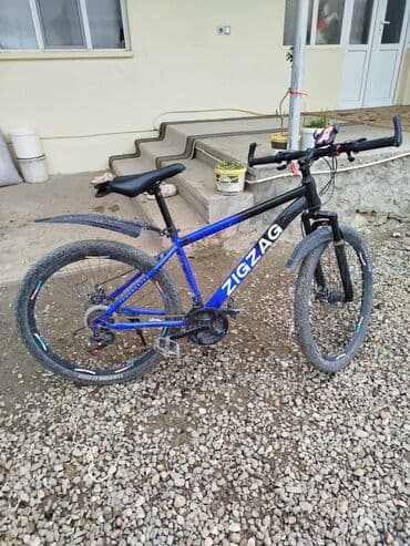 ZIGZAG dağ velosipedi - Çərçivə: yüngül alaşımlı, mavi-qara rəngdə -
