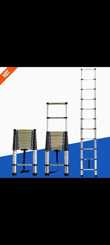 nerdivanlar: Teleskopik alüminium nərdivan - Uzanan teleskopik konstruksiya — 2