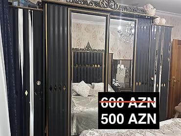 uşaq üçün dolab: İkinəfərlik çarpayı, Dolab, Komod, 2 tumba, Azərbaycan, İşlənmiş — 1